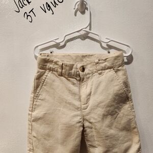 Janie and Jack Cream Kids Shorts